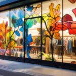 adesivação de vitrines